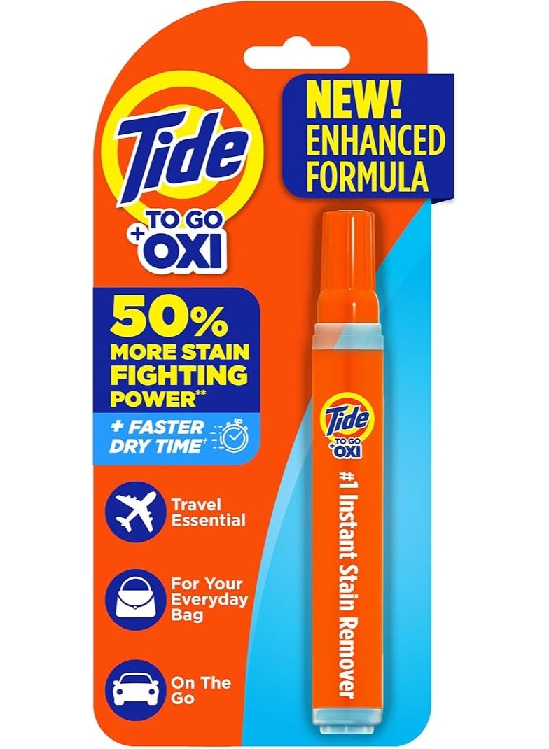 Tide Stain Remover To Go Pen Instant Spot Remover Clothes Travel Pocket Size 1 Count - Image 1